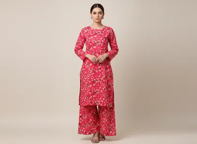 Stylish 2 Pcs Women's Unstitched Printed Suit thumbnail 10