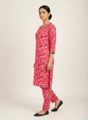 Stylish 2 Pcs Women's Unstitched Printed Suit thumbnail 2