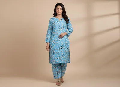 Stylish 2 Pcs Women's Unstitched Printed Suit thumbnail 7