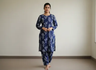 Stylish 2 Pcs Women's Unstitched Printed Suit thumbnail 10