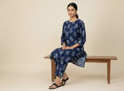 Stylish 2 Pcs Women's Unstitched Printed Suit thumbnail 5