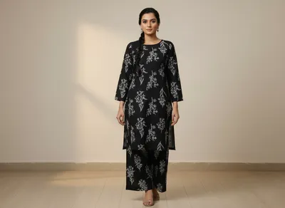 Stylish 2 Pcs Women's Unstitched Printed Suit thumbnail 8