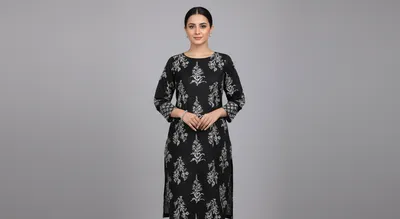 Stylish 2 Pcs Women's Unstitched Printed Suit thumbnail 9