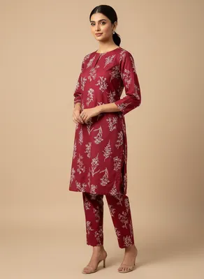 Stylish 2 Pcs Women's Unstitched Printed Suit thumbnail 3