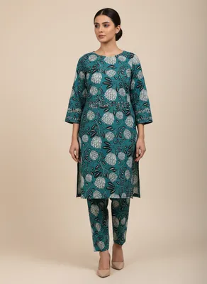 Stylish 2 Pcs Women's Unstitched Printed Suit thumbnail 2