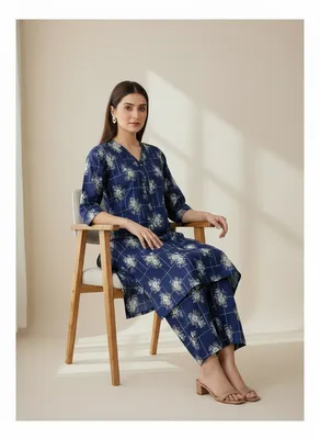 Stylish 2 Pcs Women's Unstitched Printed Suit thumbnail 3