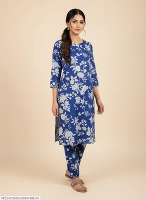 Stylish 2 Pcs Women's Unstitched Printed Suit