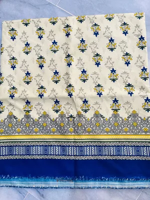Stylish 2 Pcs Women's Unstitched Printed Suit thumbnail 5