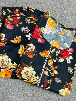 Stylish 2 Pcs Women's Unstitched Printed Suit thumbnail 6