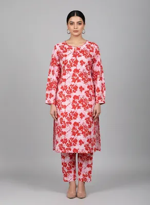 Stylish 2 Pcs Women's Unstitched Printed Suit thumbnail 10