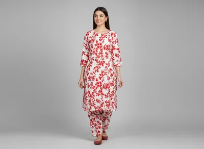 Stylish 2 Pcs Women's Unstitched Printed Suit thumbnail 3