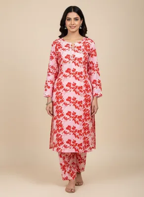 Stylish 2 Pcs Women's Unstitched Printed Suit thumbnail 8