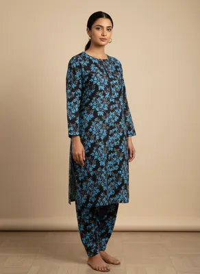 Stylish 2 Pcs Women's Unstitched Printed Suit thumbnail 9