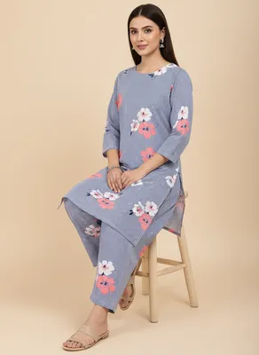 Stylish 2 Pcs Women's Unstitched Printed Suit thumbnail 3
