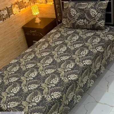 Elegant 4 Pcs Export Cotton Printed Single Bedsheet thumbnail 1
