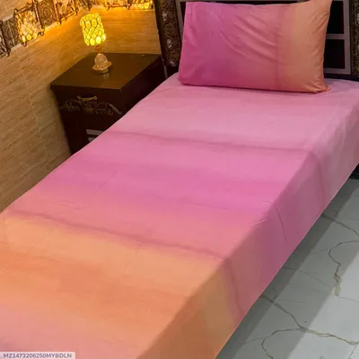 Elegant 4 Pcs Export Cotton Printed Single Bedsheet thumbnail 1