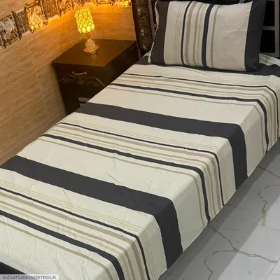 Elegant 4 Pcs Export Cotton Printed Single Bedsheet thumbnail 1