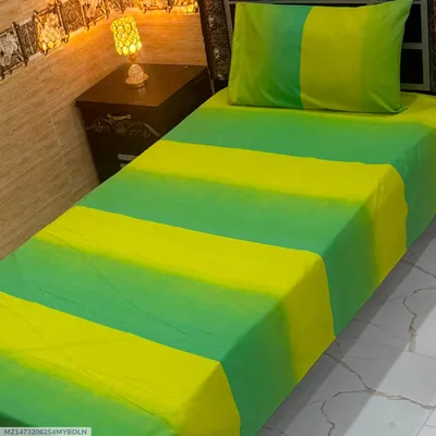 Elegant 4 Pcs Export Cotton Printed Single Bedsheet
