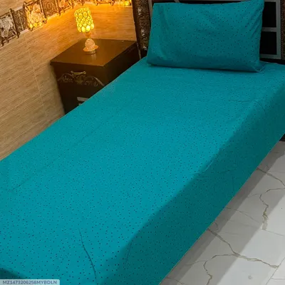 Elegant 4 Pcs Export Cotton Printed Single Bedsheet