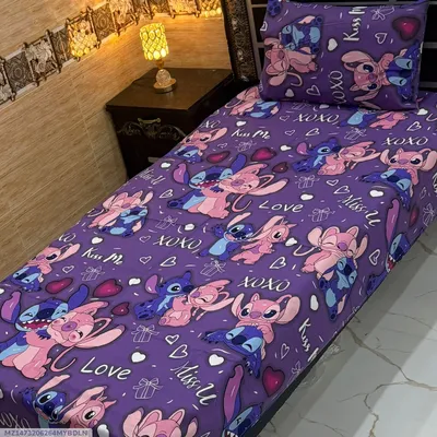 Elegant 4 Pcs Export Cotton Printed Single Bedsheet thumbnail 1