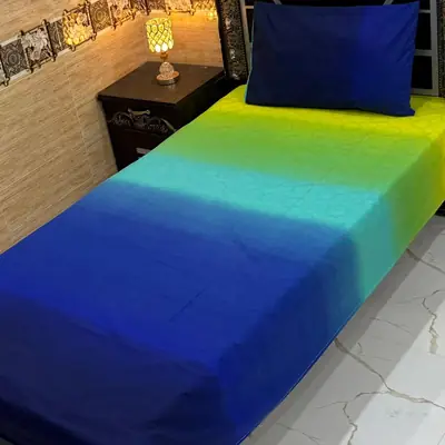 Exclusive 4 Pcs Export Cotton Printed Single Bedsheet