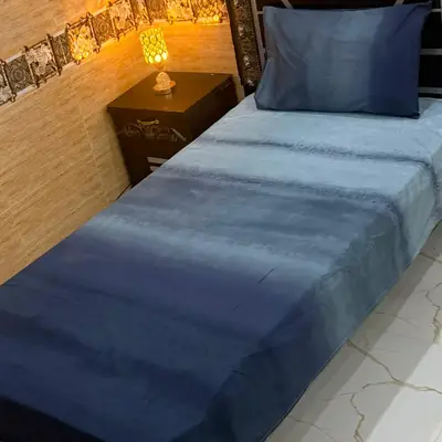 Exclusive 4 Pcs Export Cotton Printed Single Bedsheet