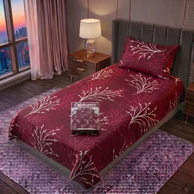 Exclusive 4 Pcs Cotton Salonica Printed Single Bedsheet thumbnail 2