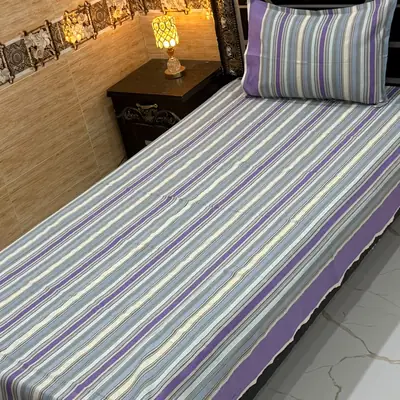 Exclusive 2 Pcs Multani Khaddar Printed Single Bedsheet