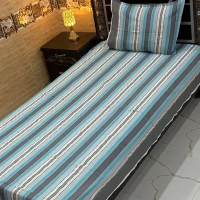 Exclusive 2 Pcs Multani Khaddar Printed Single Bedsheet