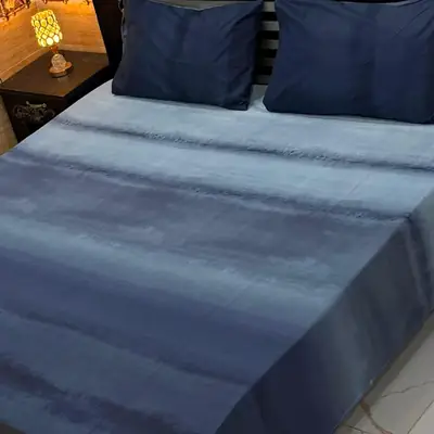 Exclusive 3 Pcs Export Cotton Printed Double Bedsheet