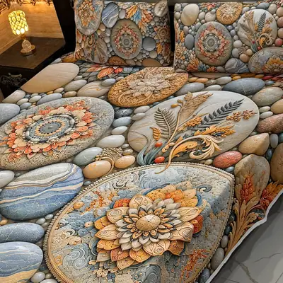 Vibrant 3 Pcs Micro Cotton Printed 9D Double Bedsheet