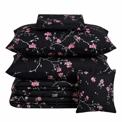 7 Pcs Cotton Salonica Printed Comforter Set thumbnail 3