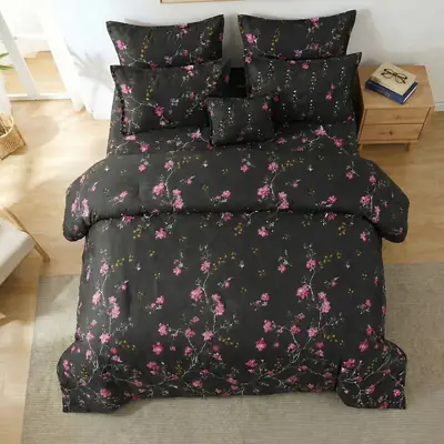 7 Pcs Cotton Salonica Printed Comforter Set thumbnail 2
