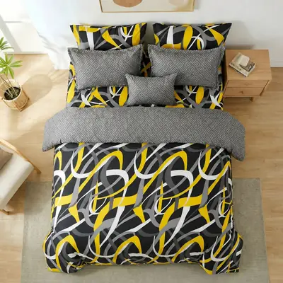 7 Pcs Cotton Salonica Printed Comforter Set thumbnail 2