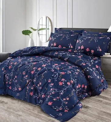 Cozy 6 Pcs Cotton Salonica Printed Razai Set