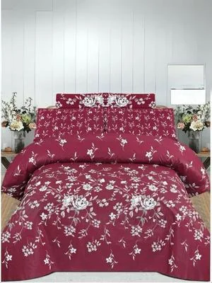 Vibrant 6 Pcs Cotton Salonica Printed Razai Set