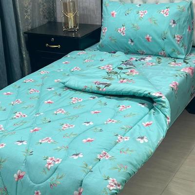 Stylish 3 Pcs Cotton Salonica Printed Single Razai Set