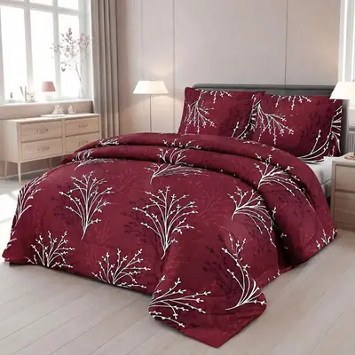 Exclusive 6 Pcs Cotton Salonica Printed Double Razai Set thumbnail 2