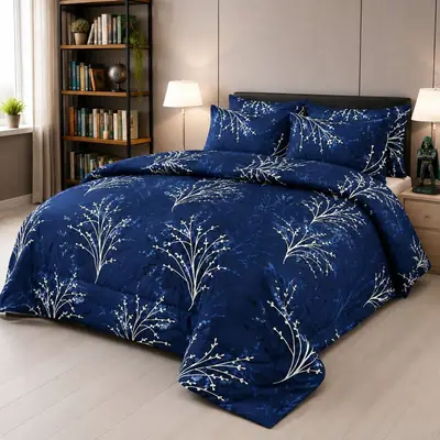 Exclusive 6 Pcs Cotton Salonica Printed Double Razai Set thumbnail 3
