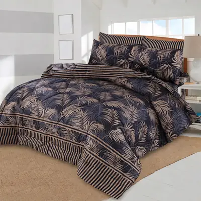 Exclusive 6 Pcs Cotton Salonica Printed Double Razai Set