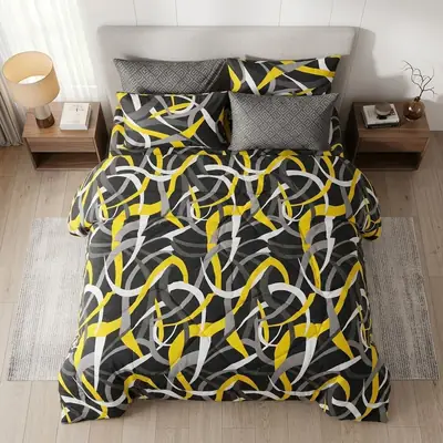 Exclusive 6 Pcs Cotton Salonica Printed Double Razai Set thumbnail 2