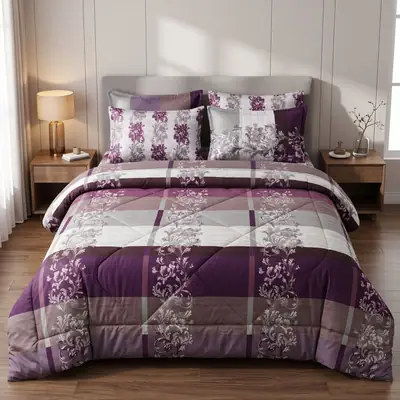 Exclusive 6 Pcs Cotton Salonica Printed Double Razai Set thumbnail 2
