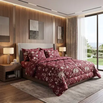 Exclusive 6 Pcs Cotton Salonica Printed Double Razai Set thumbnail 2
