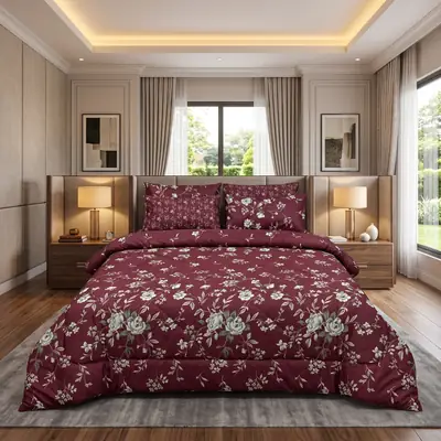 Exclusive 6 Pcs Cotton Salonica Printed Double Razai Set thumbnail 4