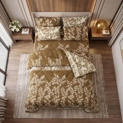 Exclusive 6 Pcs Cotton Salonica Printed Double Razai Set thumbnail 4