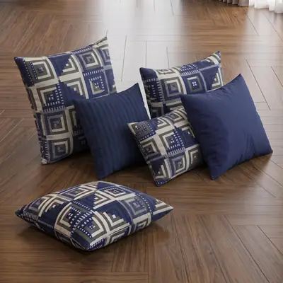 Exclusive 6 Pcs Cotton Salonica Printed Double Razai Set thumbnail 2
