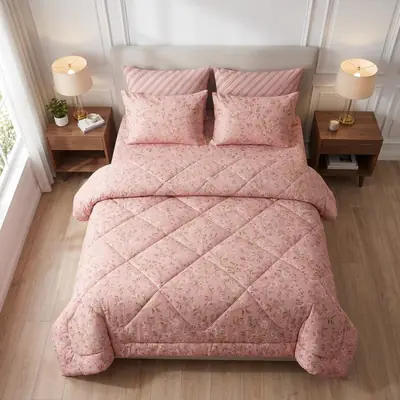 Exclusive 6 Pcs Cotton Salonica Printed Double Razai Set thumbnail 4
