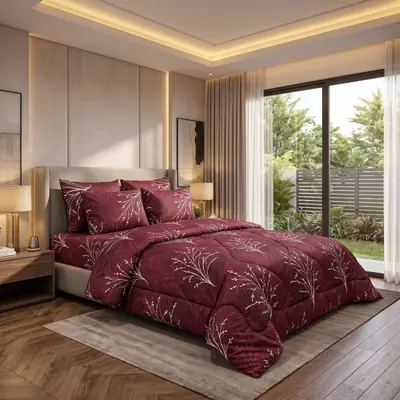Exclusive 6 Pcs Cotton Salonica Printed Double Razai Set thumbnail 5