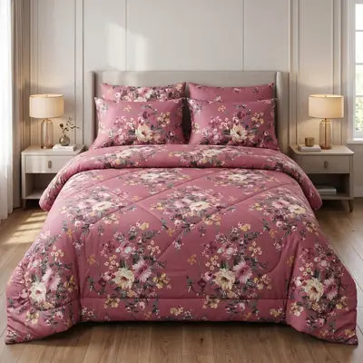 Exclusive 6 Pcs Cotton Salonica Printed Double Razai Set thumbnail 2