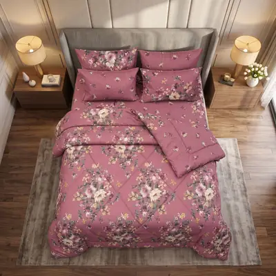 Exclusive 6 Pcs Cotton Salonica Printed Double Razai Set thumbnail 3